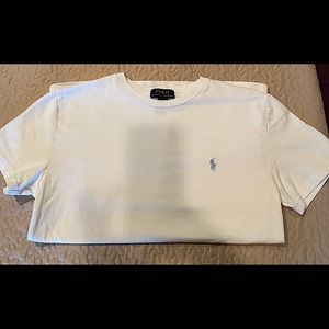 Boys size Large 14-16 Polo by Ralph Lauren white t-shirt